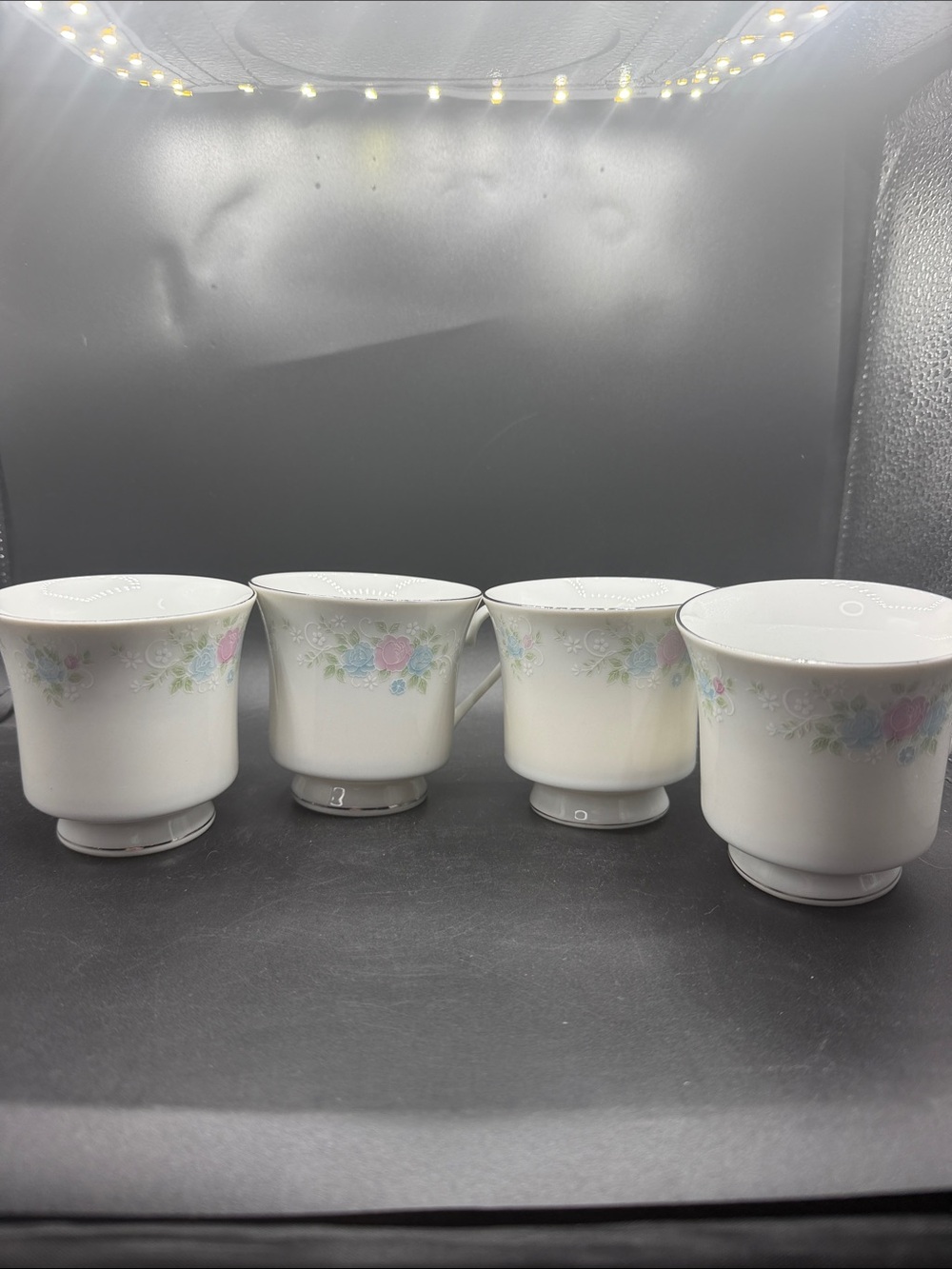Vtg China Garden Prestige Mug set of 4